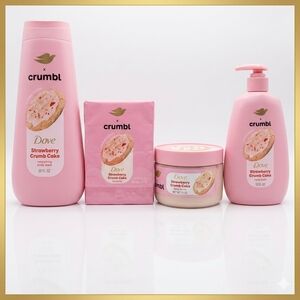 ​🍓 Limited Edition Dove x Crumbl Strawberry Crumb Cake 4-Piece Bundle 🍓